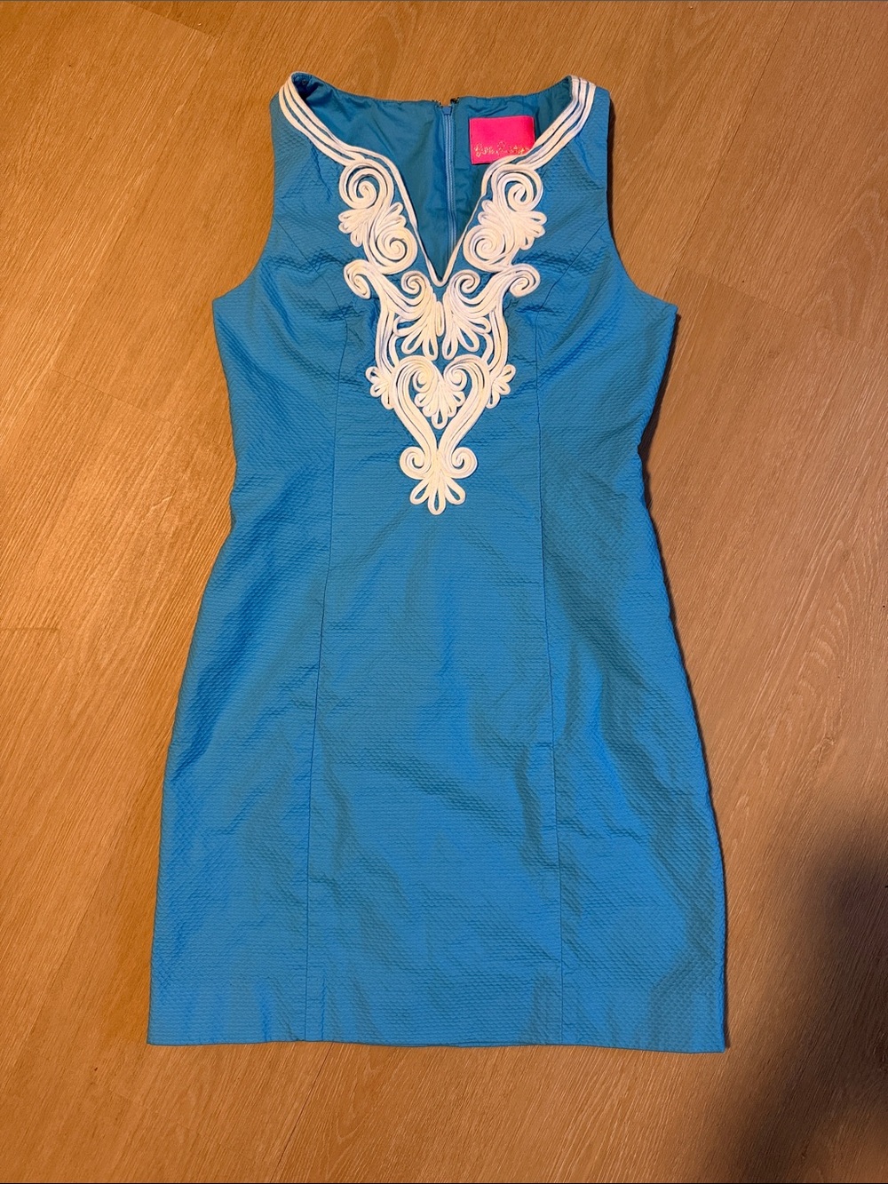 Lilly Pulitzer Gabby Stretch Shift Dress in Bondi Blue size 0